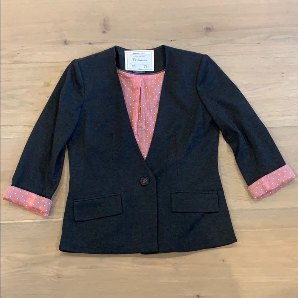 Cartonnier Grey Knit Blazer - S